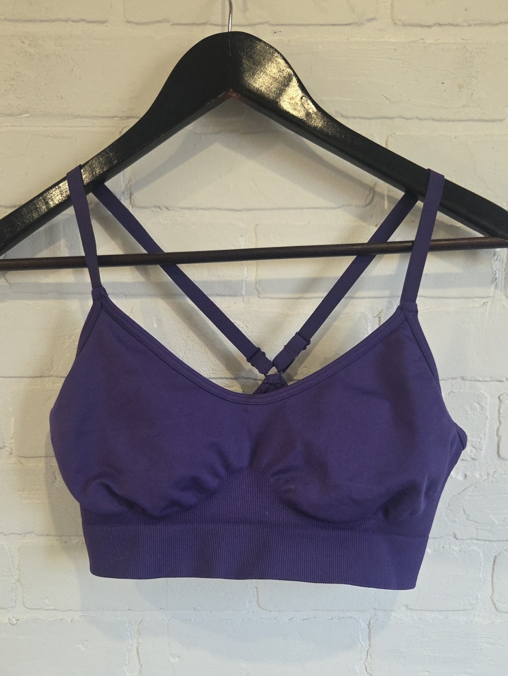 Purple Seamless Strappy Bralette - Women Intimates